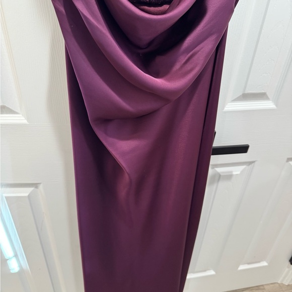 Betsy & Adam Strapless Purple Dress - Picture 6 of 10